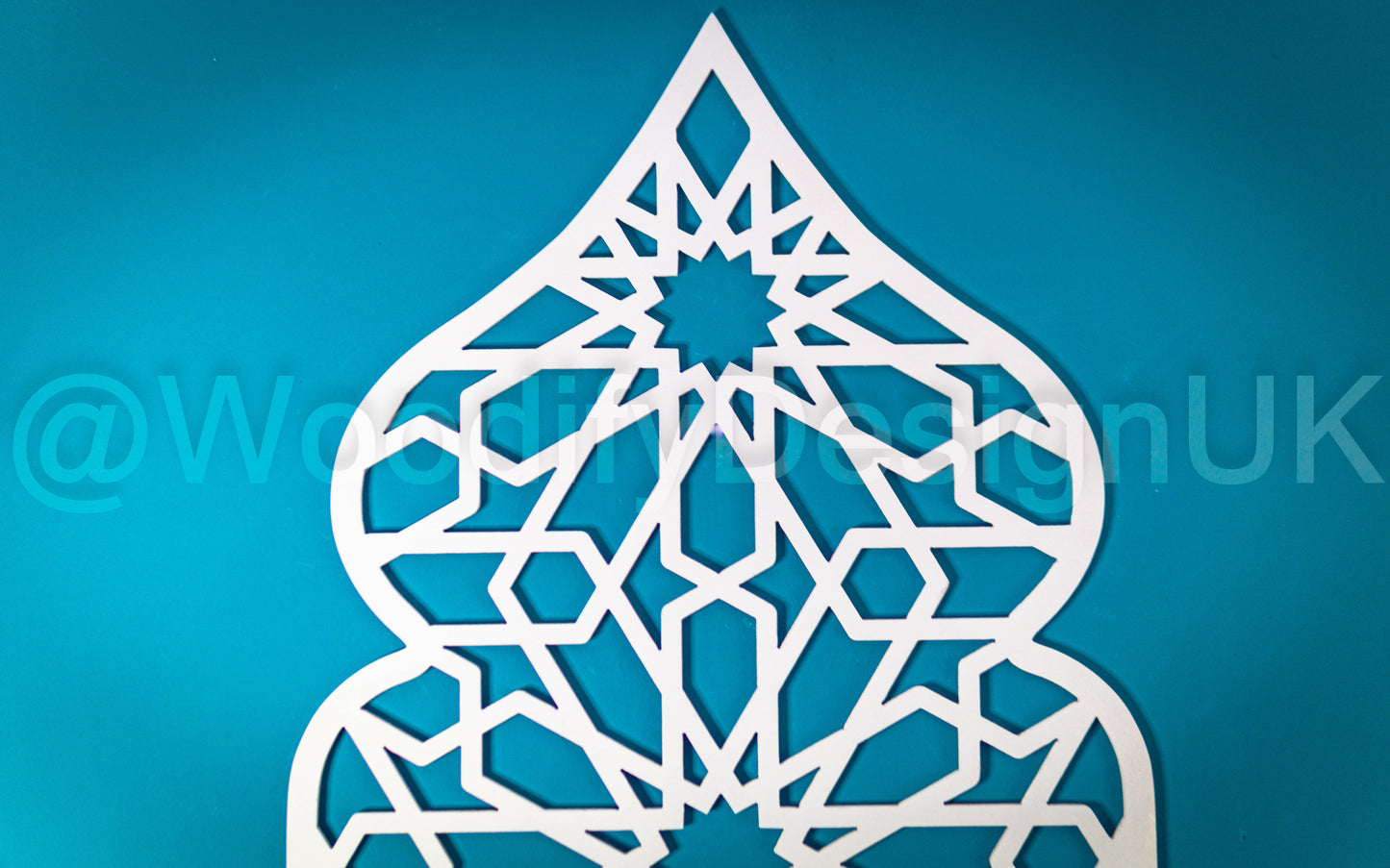 Geometric Wall Art, Moroccan Arch Wall Art, Alhambra Wood Panel.