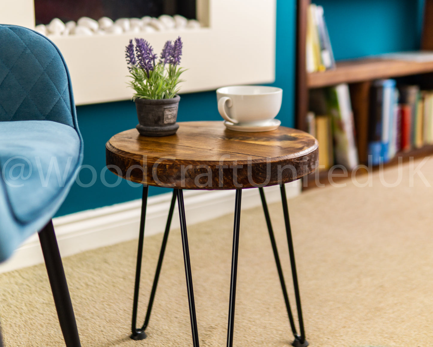 Rustic Minimalist Circular Side Table