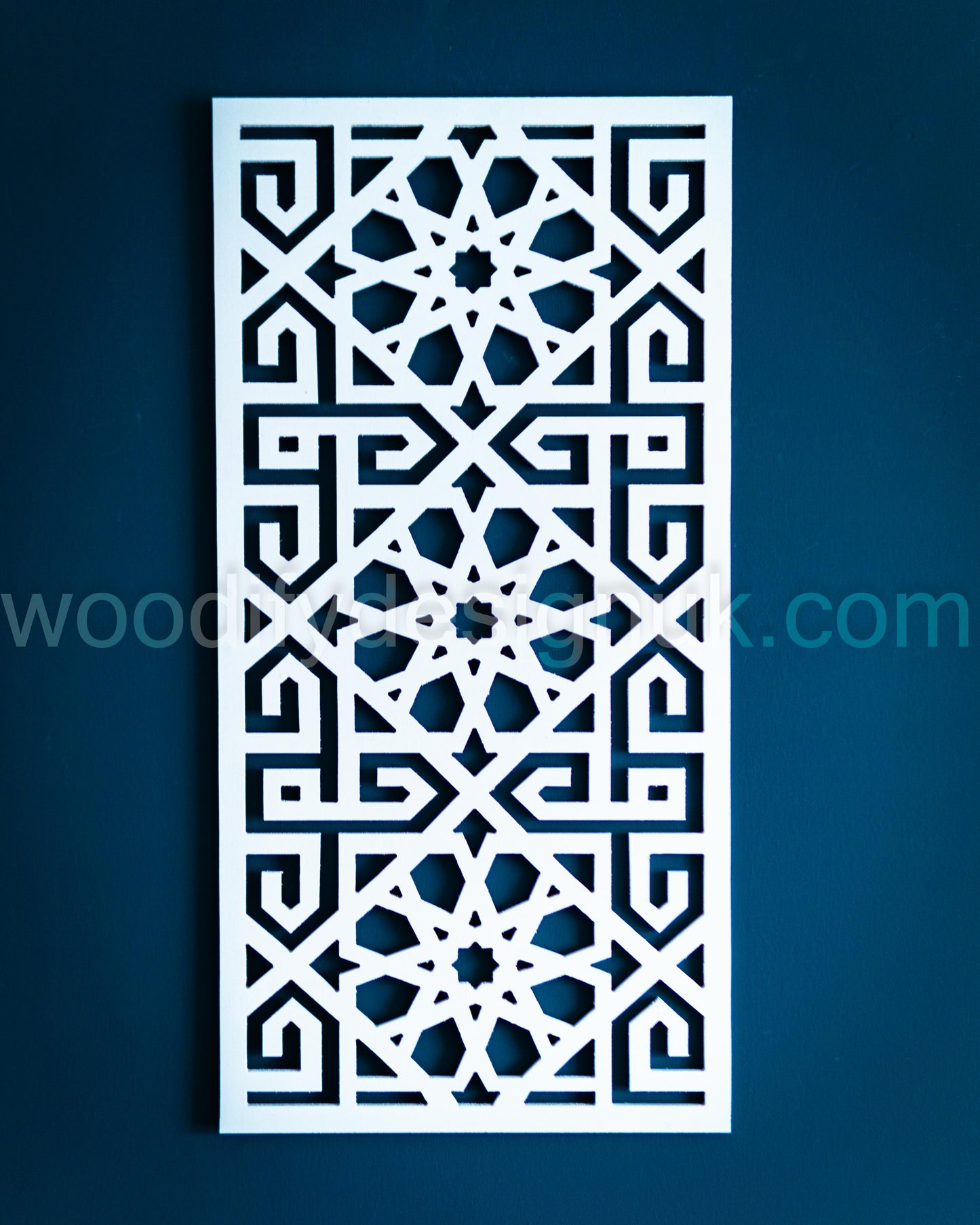 Moorish Style Wooden Wall Decor - Geometric Wooden Wall Panel.