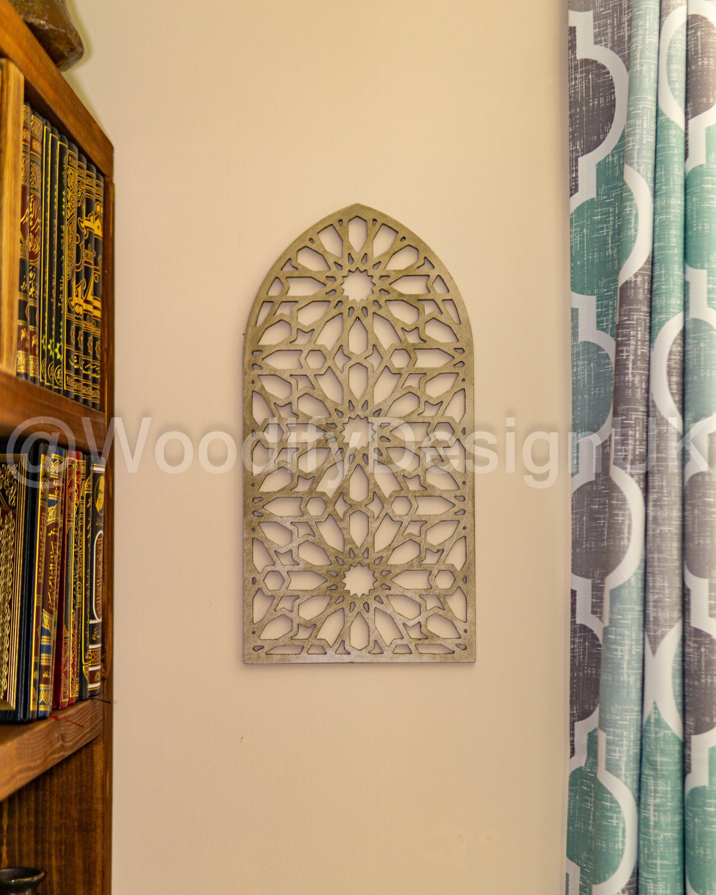 Mehraab Wall Art, geometric Wall Art, Alhambra Wood Panel.