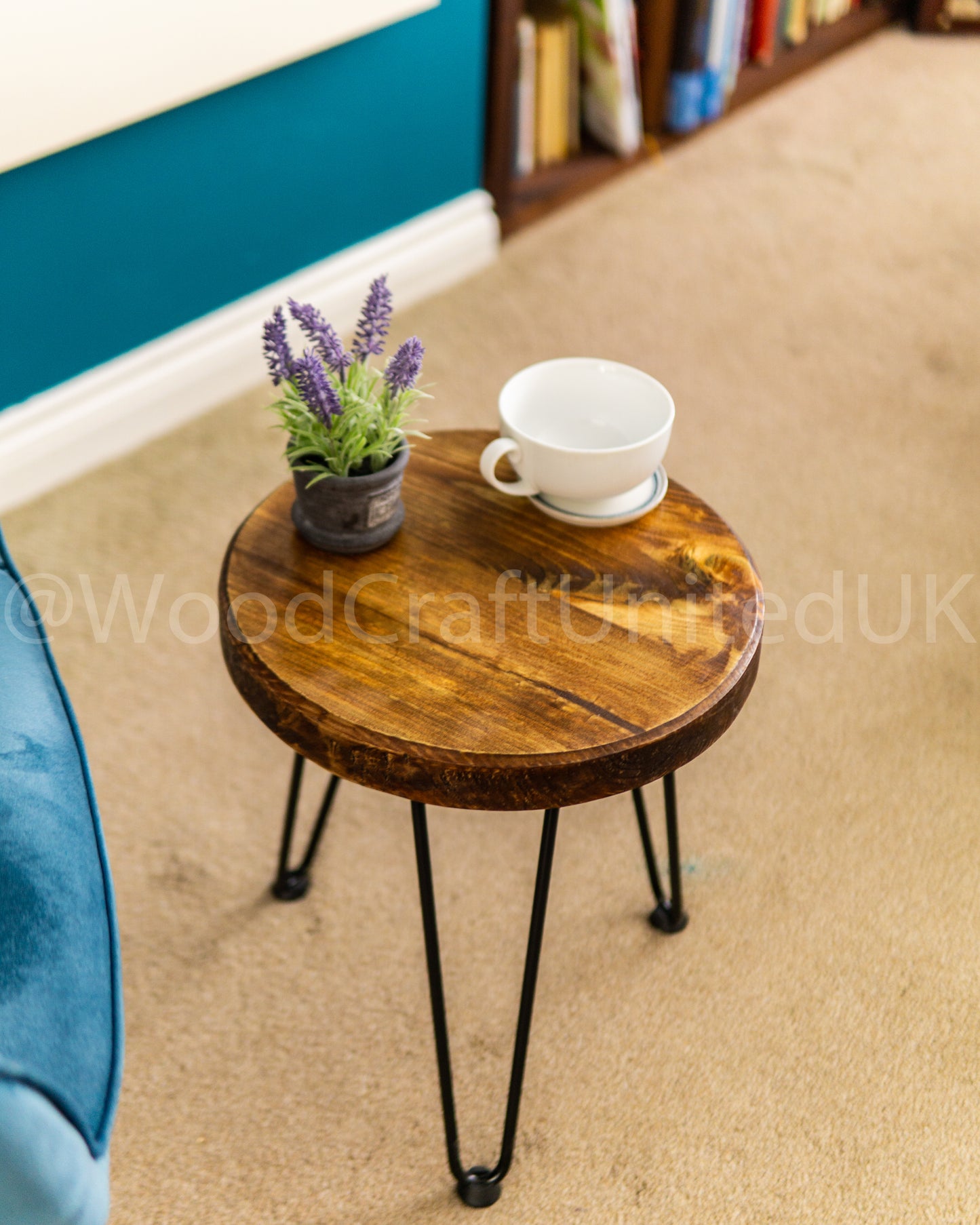 Rustic Minimalist Circular Side Table