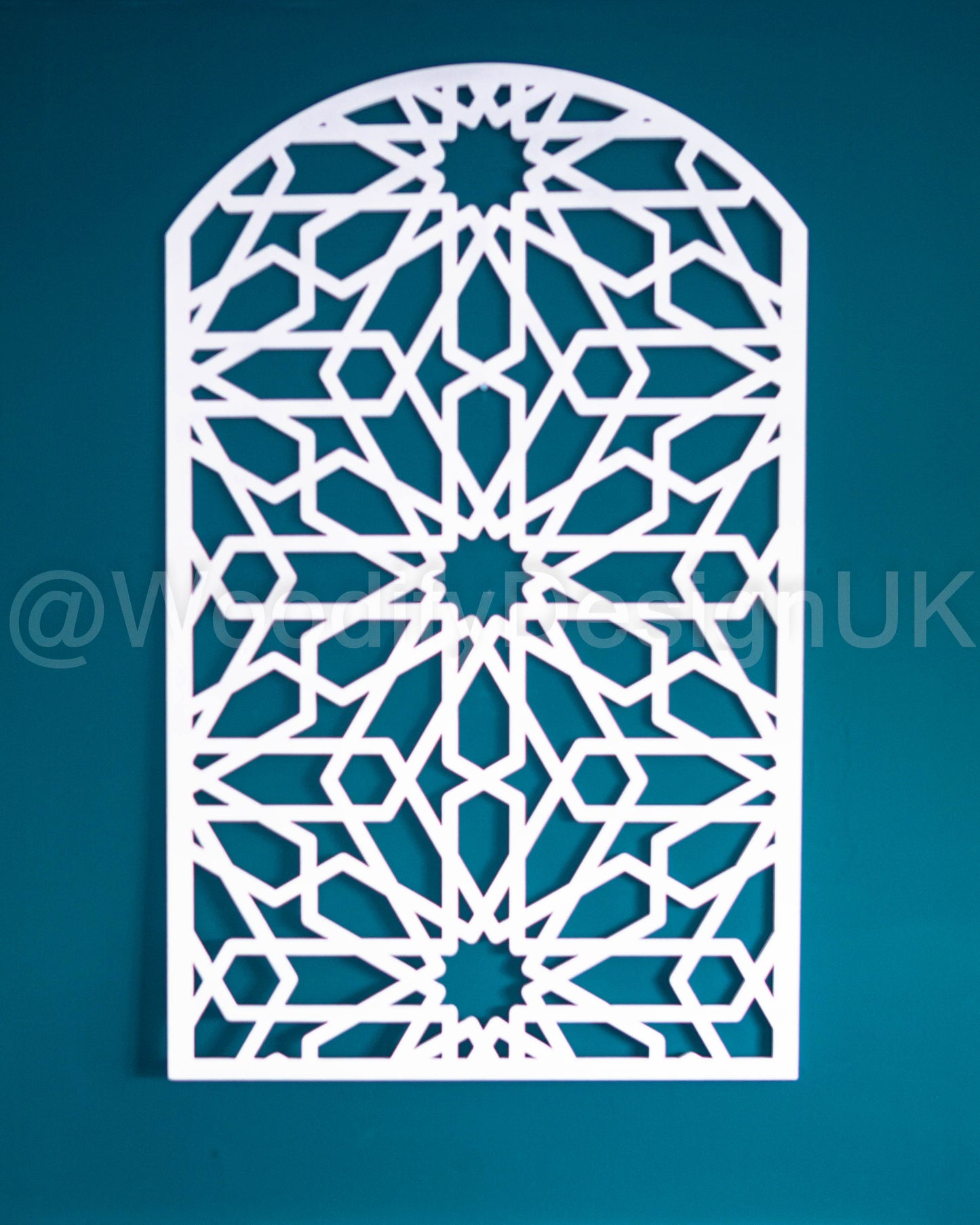 Moroccan Arch Wall Art, geometric Wall Art, Alhambra Wood Panel, Arabic Wall Art.