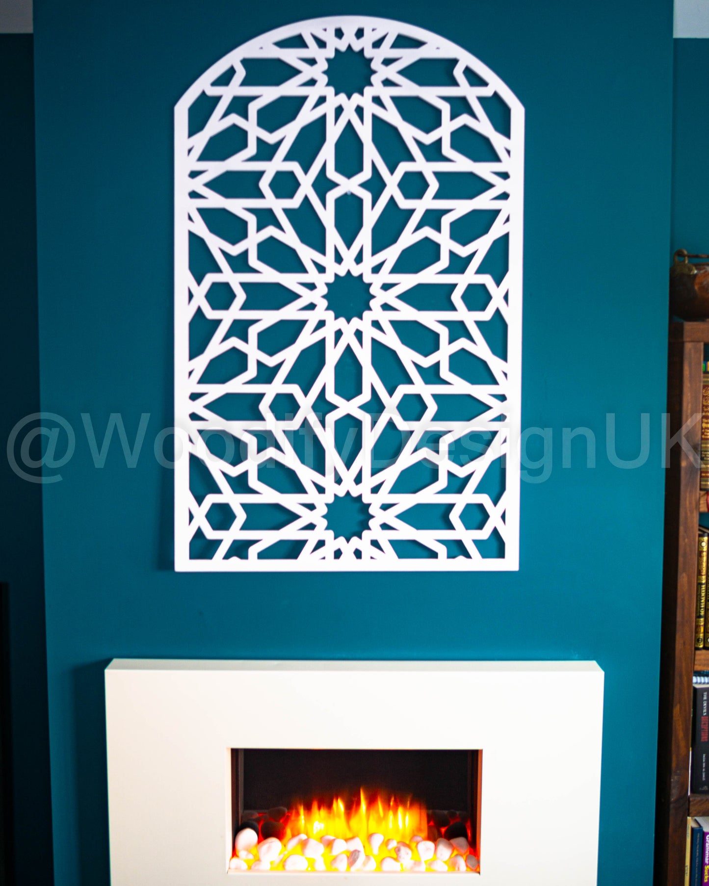 Moroccan Arch Wall Art, geometric Wall Art, Alhambra Wood Panel, Arabic Wall Art.