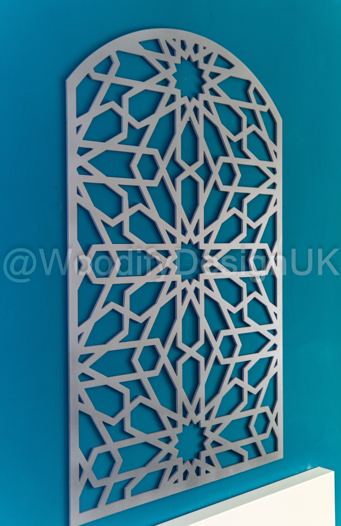 Moroccan Arch Wall Art, geometric Wall Art, Alhambra Wood Panel, Arabic Wall Art.