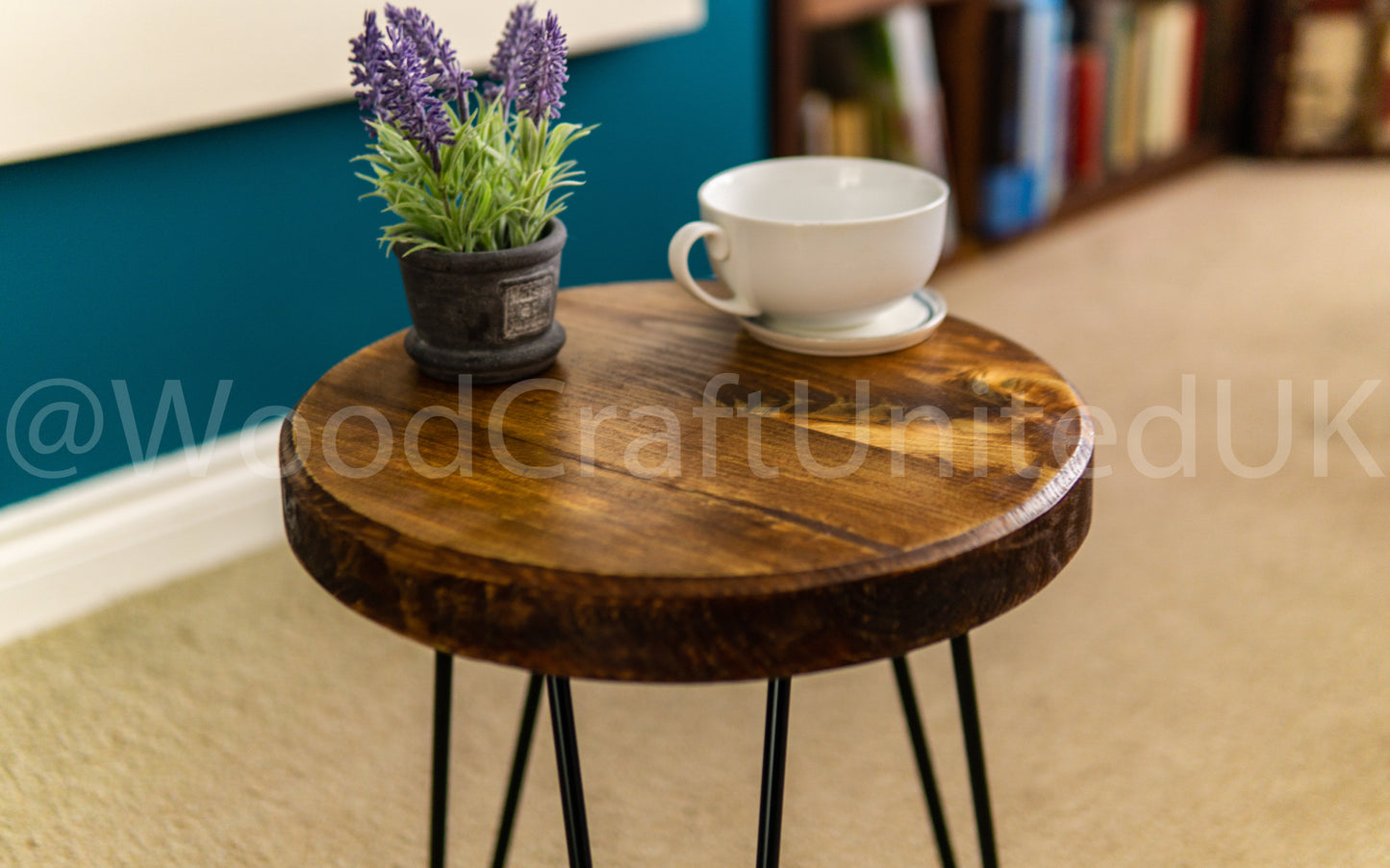 Rustic Minimalist Circular Side Table