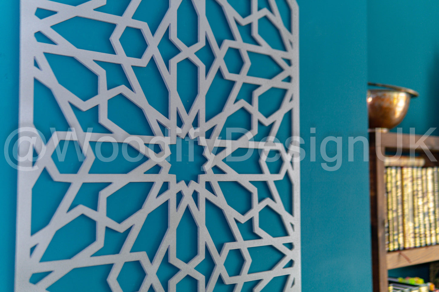 Moroccan Arch Wall Art, geometric Wall Art, Alhambra Wood Panel, Arabic Wall Art.