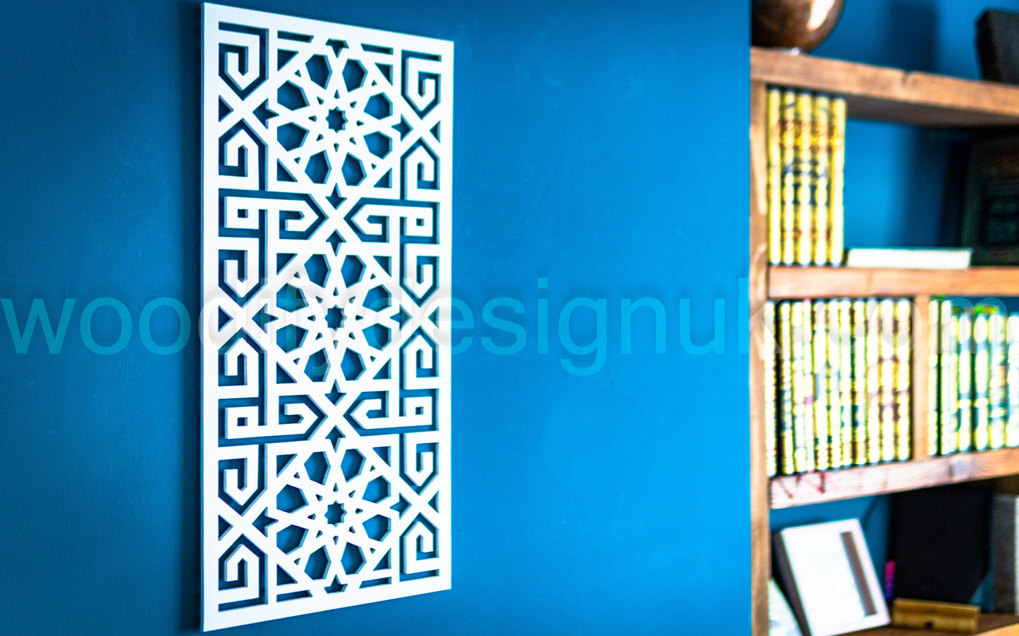 Moorish Style Wooden Wall Decor - Geometric Wooden Wall Panel.