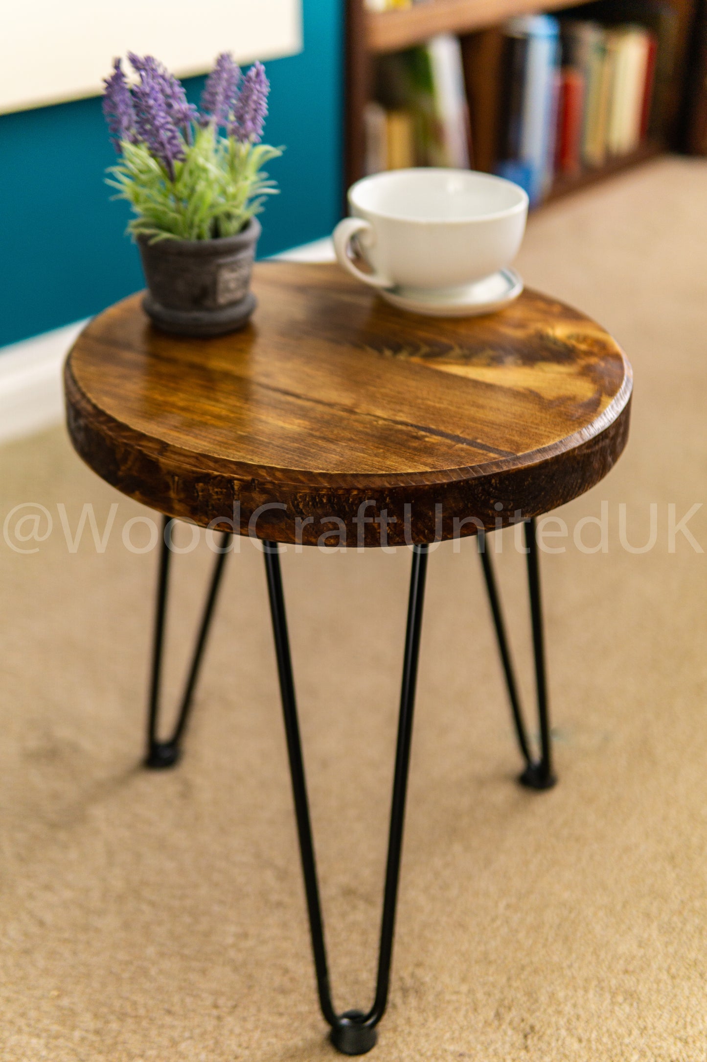 Rustic Minimalist Circular Side Table