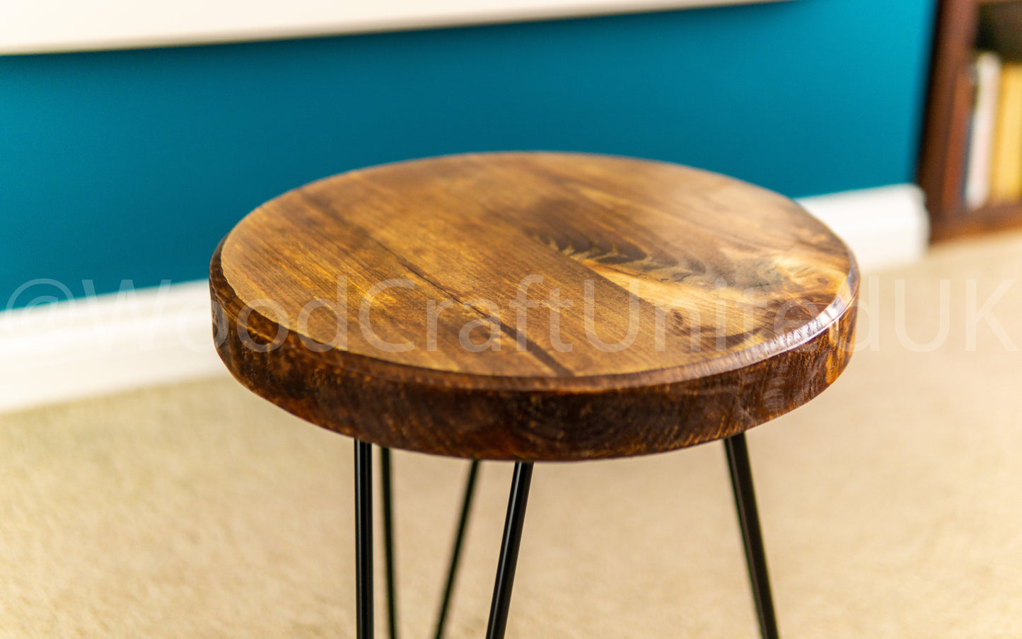 Rustic Minimalist Circular Side Table