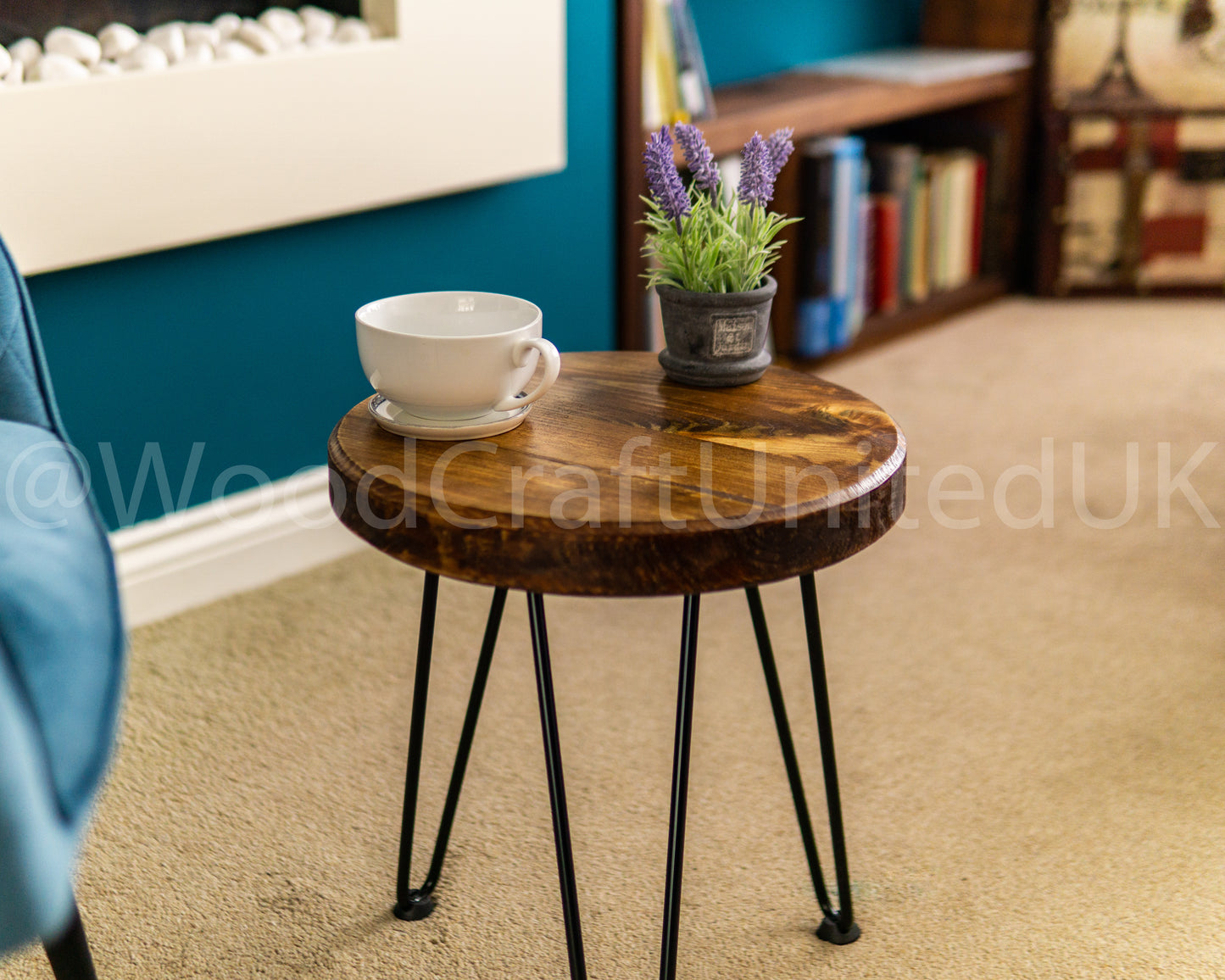 Rustic Minimalist Circular Side Table