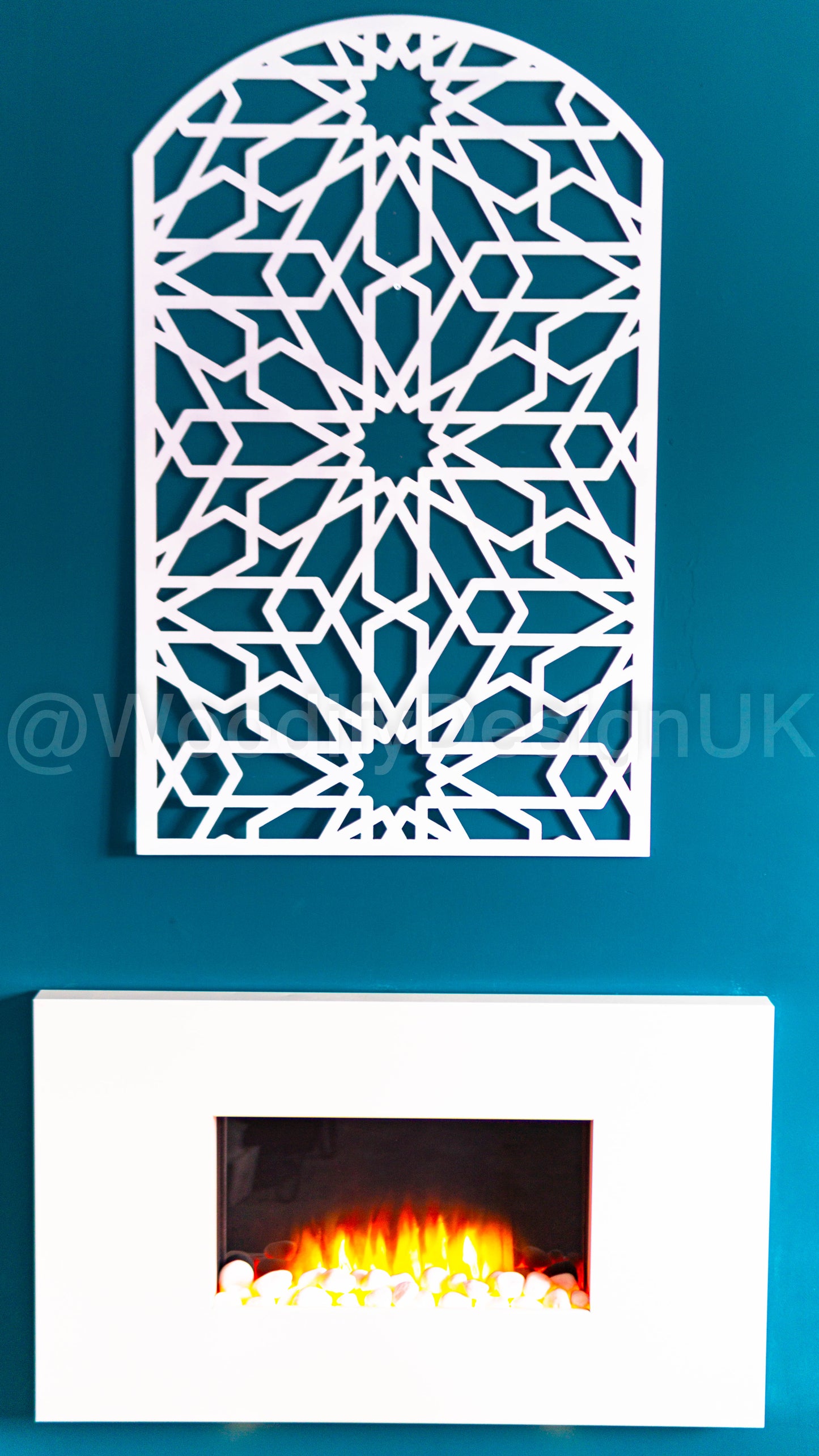 Moroccan Arch Wall Art, geometric Wall Art, Alhambra Wood Panel, Arabic Wall Art.