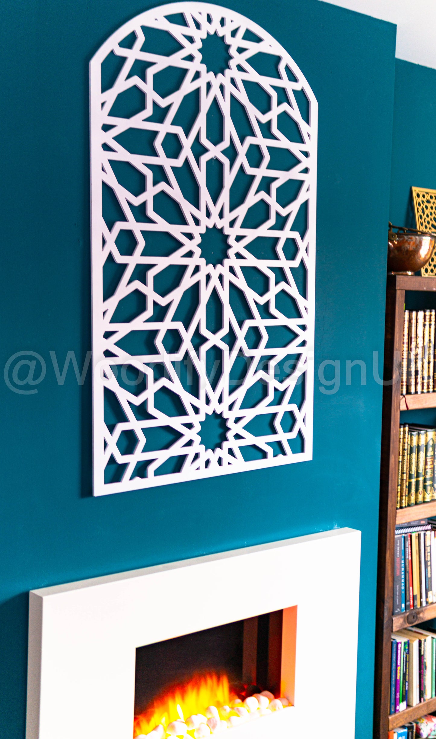 Moroccan Arch Wall Art, geometric Wall Art, Alhambra Wood Panel, Arabic Wall Art.