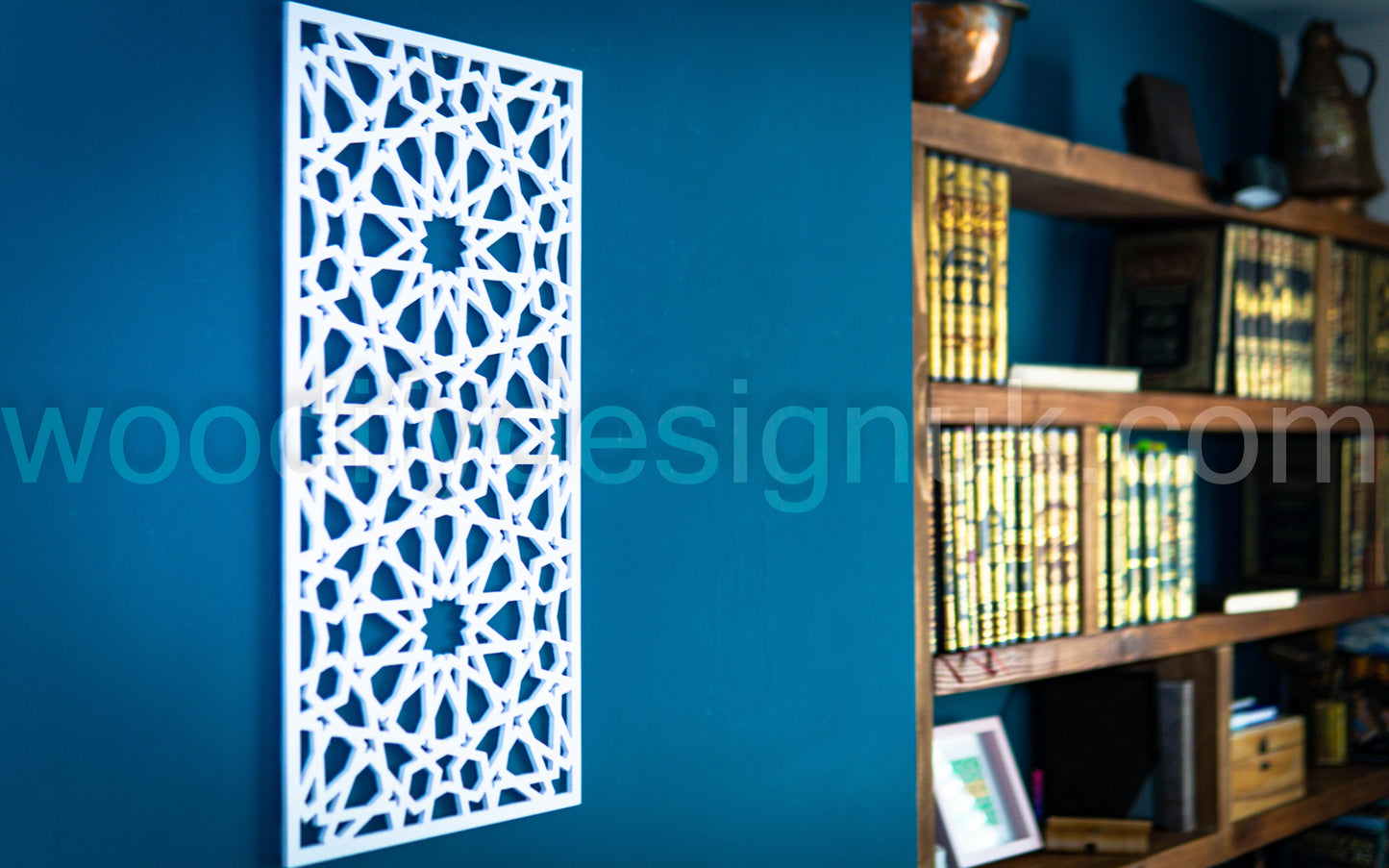 Geometric Wooden Wall Art - Moroccan Style Wooden Wall Decor.