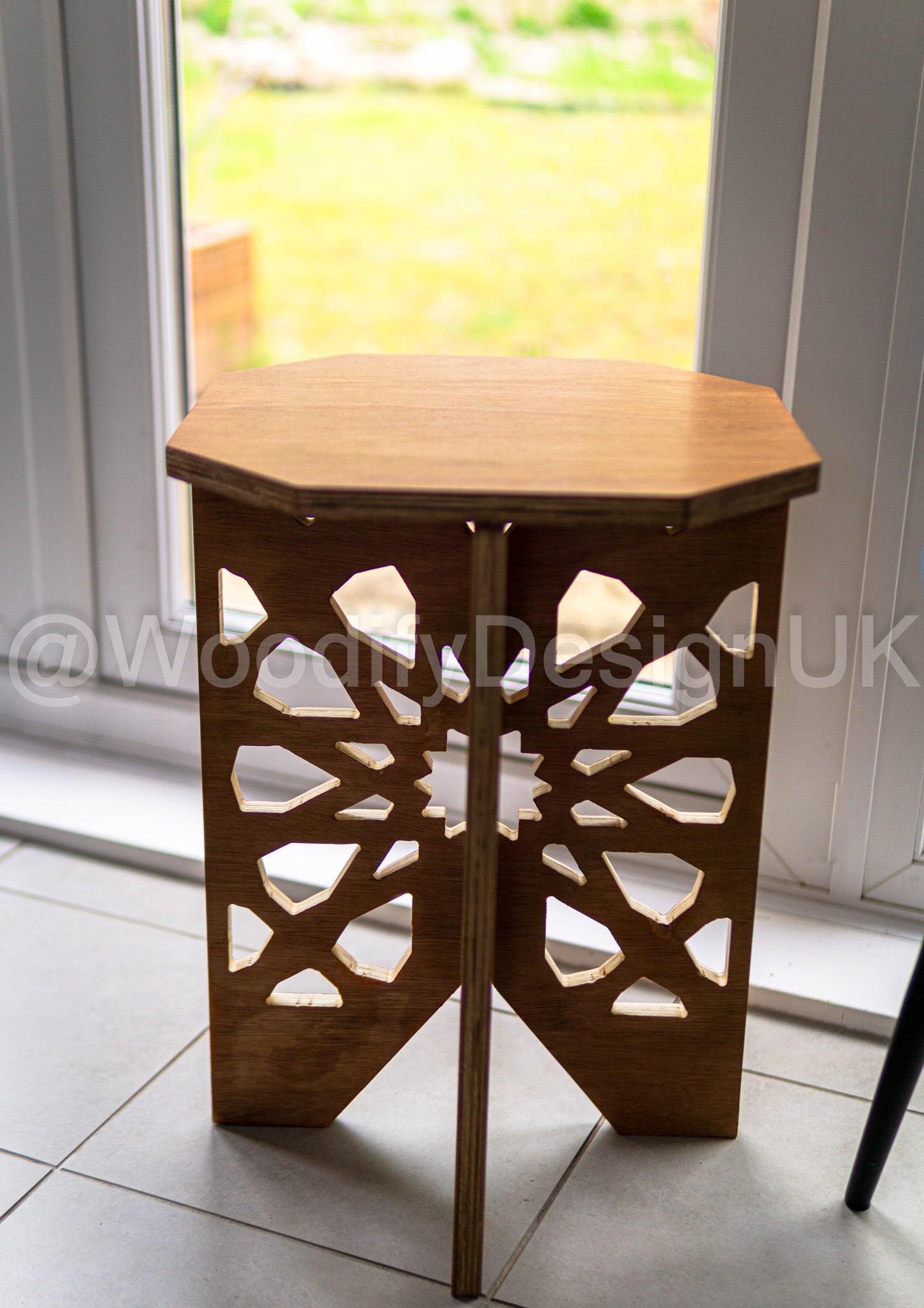 Hexagonal Modern Moroccan Style End Table