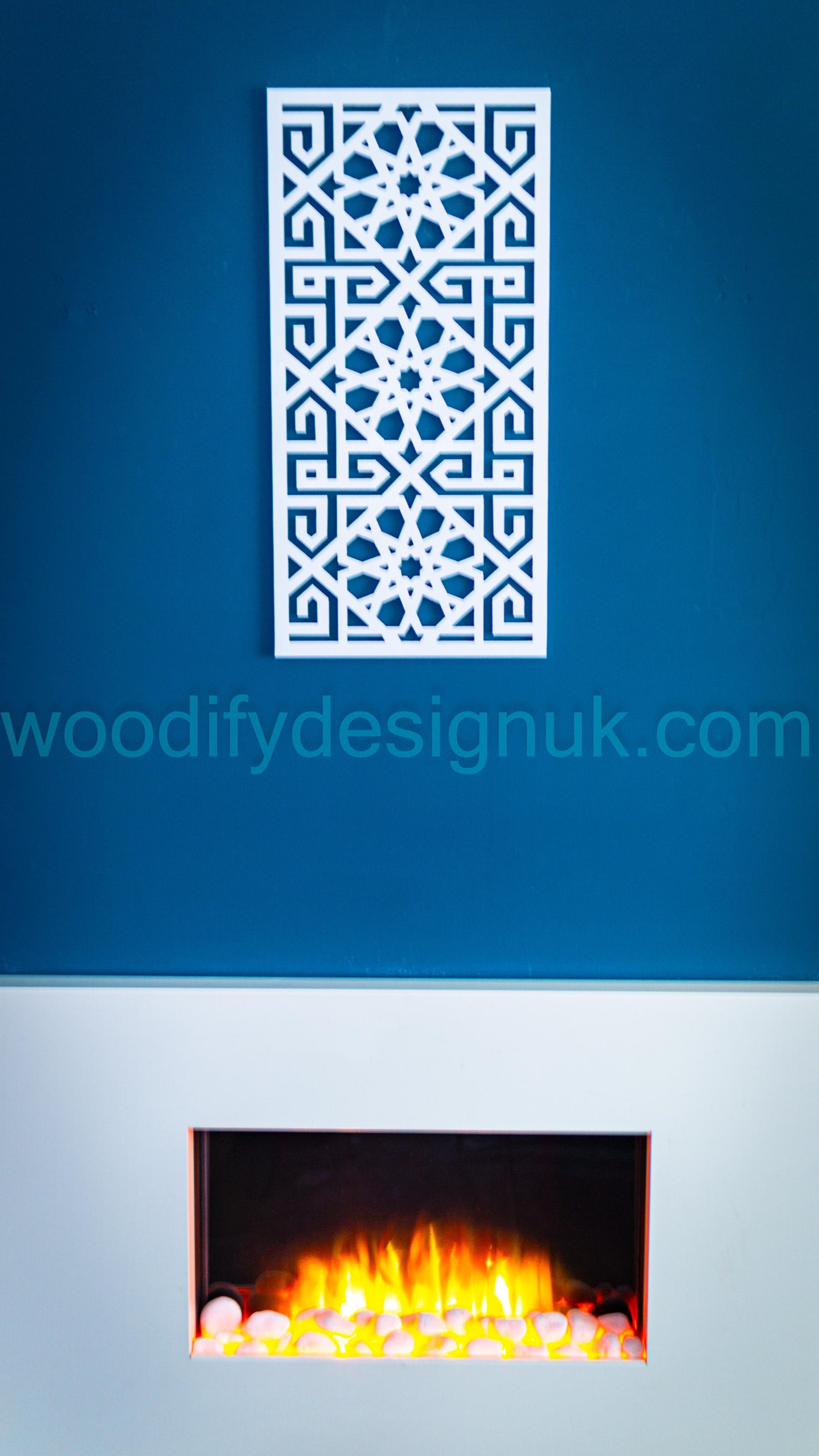 Moorish Style Wooden Wall Decor - Geometric Wooden Wall Panel.